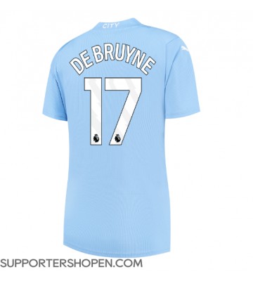 Manchester City Kevin De Bruyne #17 Hemma Matchtröja Dam 2023-24 Kortärmad